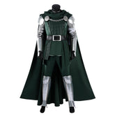 Doctor Doom Green Silver Deluxe Set Outfits Cosplay Costume Halloween Suit
