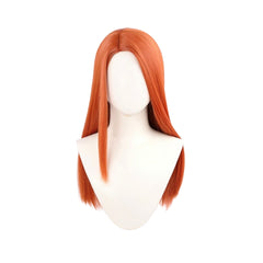 Invincible Atom Eve Orange Cosplay Wig Heat Resistant Synthetic Hair Accessories Props