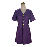 Evil Dead Rise Beth Bixler Purple Shirt Dress Set Outfits Halloween Cosplay Costume