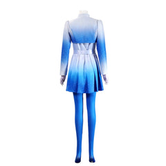 Descendants: Wicked Wonderland (2026) Chloe Blue Jacket Dress Set Outfits Cosplay Costume
