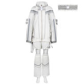 Cyberpunk Suit Y2K Techwear White Jacket Shorts Set Outfits Cosplay Costume