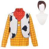 Toy Story (2026) Woody Yellow Shirt Vest Scarf Cowboy Outfits Cosplay Costume