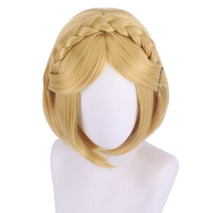 The Legend Of Zelda Princess Zelda Cosplay Wig Short Heat Resistant Synthetic Hair Carnival Halloween Party Props