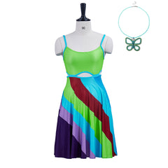 13 Going On 30 Suddenly 30 Jenna Rink Green Dress Outfits Necklace Cosplay Costume