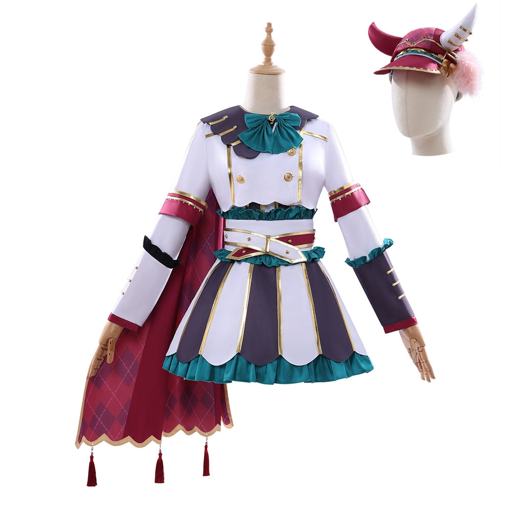 Marche Lorraine Green White Set Outfits Halloween Cosplay Costume