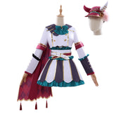 Marche Lorraine Green White Set Outfits Halloween Cosplay Costume