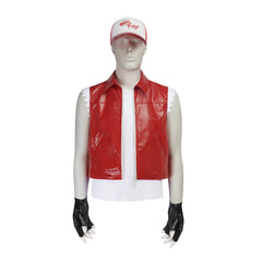 Tekken 8 Terry Bogard Red Jacket Hat Gloves Set Outfits Cosplay Costume