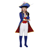 Kids Children Princess Peach: Showtime! 2024 Swordman Peach Blue Outfits Cosplay Costume Halloween Carnival Suit