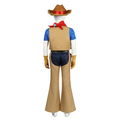 Kids Children Princess Peach: Showtime! 2024 Cowboy Peach Brown Outfits Cosplay Costume Halloween Carnival Suit