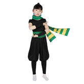 Kids Children Princess Peach: Showtime! 2024 Ninja Peach Black Outfits Cosplay Costume Halloween Carnival Suit