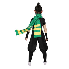 Kids Children Princess Peach: Showtime! 2024 Ninja Peach Black Outfits Cosplay Costume Halloween Carnival Suit