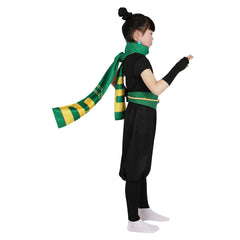 Kids Children Princess Peach: Showtime! 2024 Ninja Peach Black Outfits Cosplay Costume Halloween Carnival Suit