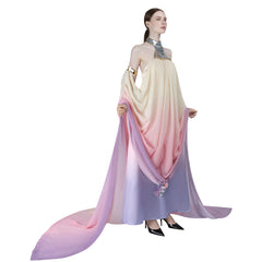 Padme Amidala Pink Lake Dress Outfits Cosplay Costume Carnival Suit