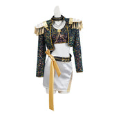 Kids Children KPop Demon Hunters (2025) Golden Rumi Mira Zoey Huntrix Black White Outfits Cosplay Costume