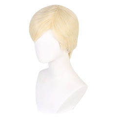 Movie Barbie 2023 Ken Golden Wig Cosplay Accessories Halloween Carnival Props