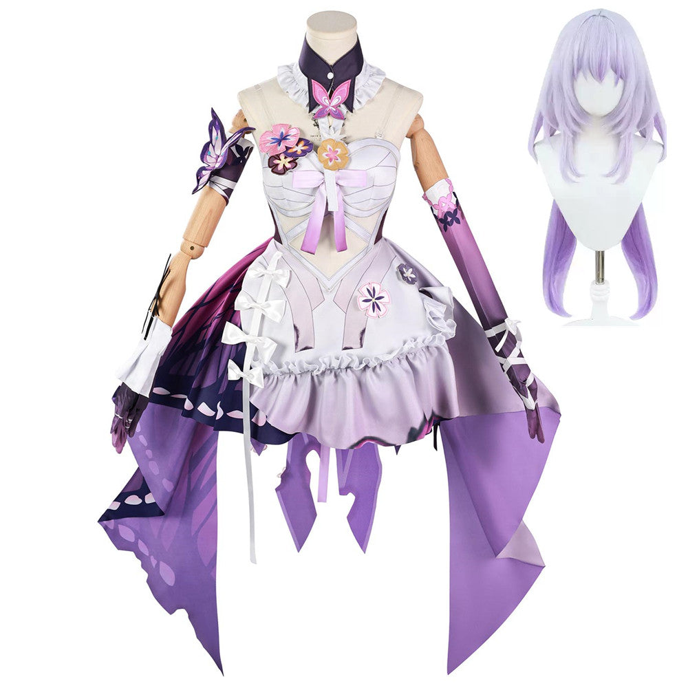 Honkai: Star Rail Castorice Purple Dress Set Outfits Cosplay Costume