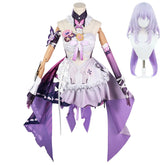 Honkai: Star Rail Castorice Purple Dress Set Outfits Cosplay Costume
