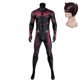 Daredevil Matthew Murdock Black Red Jumpsuit Outfits Cosplay Costume