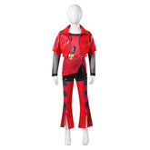 Kids Children Descendants: The Rise Of Red (2024) Red Set Girls Outfits Cosplay Costume