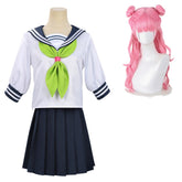 You And I Are Polar Opposites (2026) Manami Suzuki Blue School Uniform Set Outfits Cosplay Costume