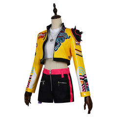 KPop Demon Hunters (2025) Rumi Yellow Jacket Set Outfits Cosplay Costume