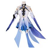 Genshin Impact Skirk Blue Dress Cosplay Costume Outfits Halloween Carnival Suit