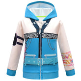 Kids Children KPop Demon Hunters (2025) Huntrix Rumi Mira Zoey Printed Zip Up Hoodie Cosplay Costume
