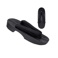 Nakahara Chuuya Black Geta Shoes Cosplay Accessories Halloween Carnival Props
