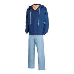 Sung Jinwoo Blue Hoodie Trousers Set Outfits Cosplay Costume Carnival Suit