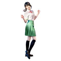 Suzume no Tojimari Suzume Green Skirt School Uniform Set Outfits Cosplay Costume
