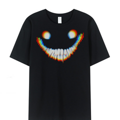 Backrooms (2026) The Smiler Black T Shirt Horror Outfits Cosplay Costume