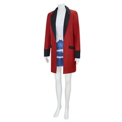Pretty Woman Vivian Ward White Blue Dress Red Jacket Set Outfits Cosplay Costume