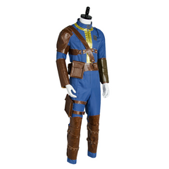 Fallout 4 FO Nate Vault #111 Outfit Jumpsuit Uniform Vault Dweller Cosplay Costume Halloween Carnival Suit
