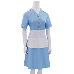 Waitress: The Musical Jenna Hunterson Blue Waitress Skirt Set Outfits Cosplay Costume