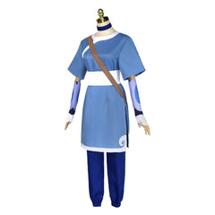 Anime Avatar: The Last Airbender Katara Blue Set Cosplay Costume Halloween Carnival Suit
