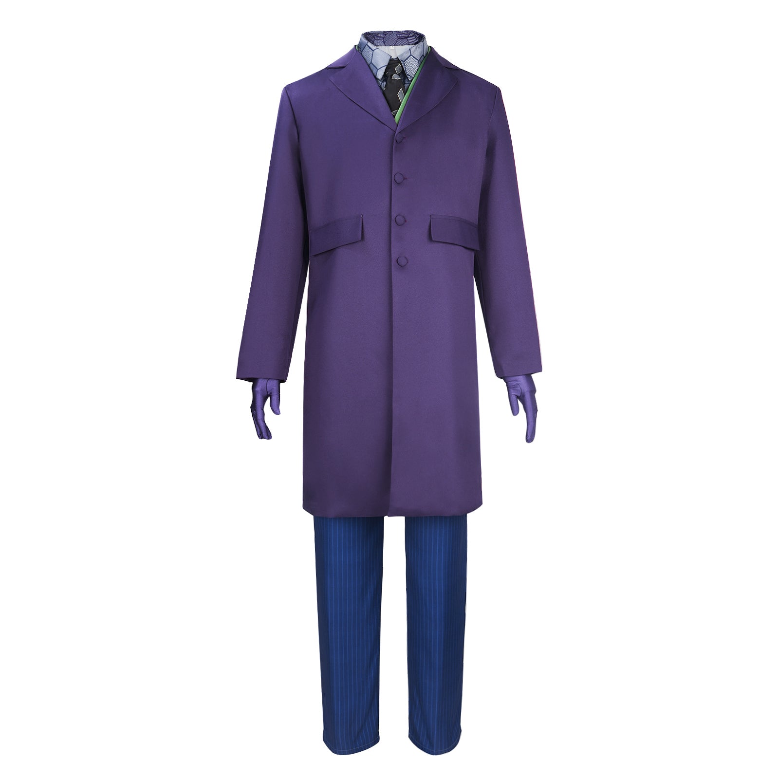 The Dark Knight Joker Cosplay Costume Outfits Halloween Carnival Suit
