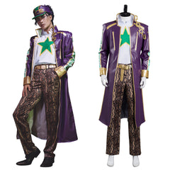 Anime Kujo Jotaro Cosplay Costume Outfits Halloween Carnival Suit