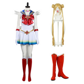 Sailor Moon Eternal Tsukino Usagi White Dress Outfits Halloween Carnival Suit Cosplay Costume