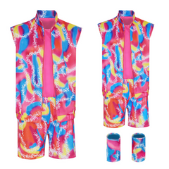 2023 Barbie Ken Retro Sprotwear Outfit Cosplay Costume Halloween Carnival Suit