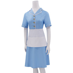 Waitress: The Musical Jenna Hunterson Blue Waitress Skirt Set Outfits Cosplay Costume