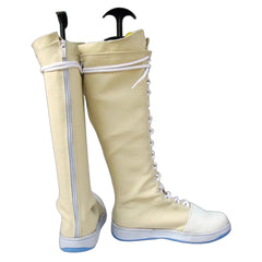 Final Fantasy VII Yuffie Kisaragi White Yellow Shoes Boots Cosplay Accessories Props