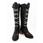 Game Overwatch Ashe Elizabeth Caledonia Cosplay Black Shoes Boots Halloween Props