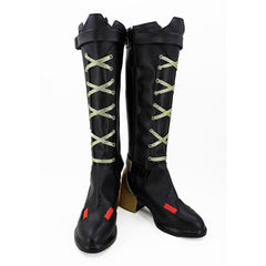 Game Overwatch Ashe Elizabeth Caledonia Cosplay Black Shoes Boots Halloween Props