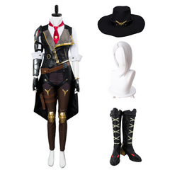 Overwatch Ashe Elizabeth Caledonia Outfit Cosplay Costume Halloween Carnival Suit