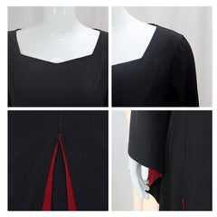 The Addams Family (2025) Mother Black Dress Outfits Cosplay Costume Halloween Suit