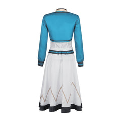 Secrets Of The Silent Witch (2025) Monica Everett Blue White School Uniform Outfits Cosplay Costume