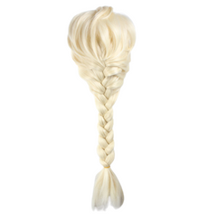 Movie Frozen 2 Princess Elsa White Cosplay Wig Halloween Props