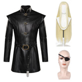 House Of The Dragon Season 1 Aemond Targaryen Leather Coat Belt Outfits Cosplay Costume