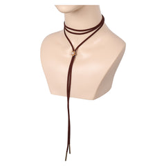 Final Fantasy Aerith Brown Necklace Cosplay Accessories Halloween Carnival Props