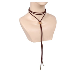 Final Fantasy Aerith Brown Necklace Cosplay Accessories Halloween Carnival Props